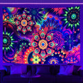Axyaa Fluorescent Tapestry: Astronaut UV Wall Hanging for Independent Room Aesthetics