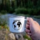 Axyaa Enamel Coffee Cocoa Mugs for Outdoor Travel and Home Breakfast