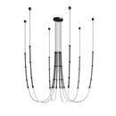 Axyaa Nordic Duplex Pendant Lamp: Minimalistic LED Soft Lighting for Living and Dining