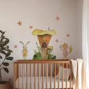 Axyaa Mushroom Animals Nursery Wall Decals Art for Kids Room Girls Bedroom