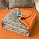 Axyaa Double-sided Cool Feeling Ice Silk Queen Quilt, Summer Comforter