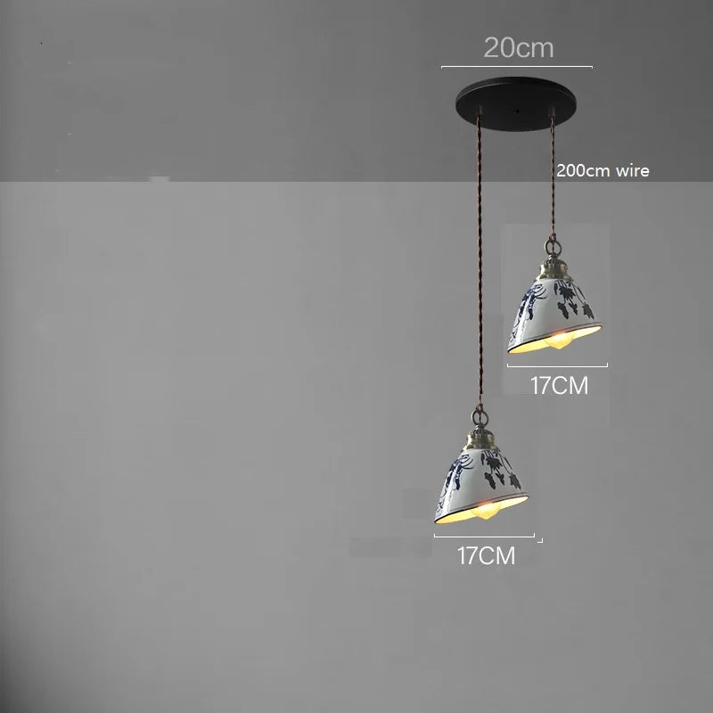 Axyaa Ceramic LED Pendant Lamp for Modern Home Decor Lighting