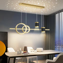 Axyaa Luxury LED Starry Pendant Lights for Dining Room and Kitchen