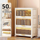 Axyaa Foldable Flip-Top Storage Cabinet: 3-6 Tier Kitchen/Bathroom/Living Room Organizer