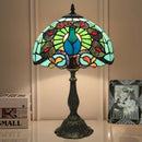 Axyaa Retro Tiffany Table Lamp LED Stained Glass Lighting Fixuture