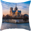 Axyaa French Landscape Pillowcase: Custom European-style Cushion Cover for Home Decor