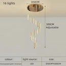 Axyaa Crystal Duplex Villa Chandelier - Luxurious Modern Cantilevered Design