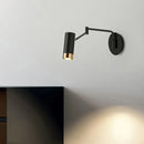 Axyaa Luxury Nordic LED Swing Wall Lamp - White/Black