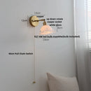 Axyaa Glass LED Wall Light - Grape Color Tiffany Style Sconce, Pull Chain Switch