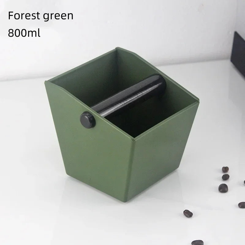 Axyaa Coffee Knock Box - Espresso Grounds Container Barista Bucket Bin Anti-Slip