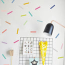 Colorful Candy Strip Wall Stickers by Axyaa - Nursery Kids Room Decor
