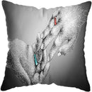 Axyaa Abstract Hands Art Decor Pillow Cover 45x45cm
