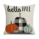 Axyaa Thanksgiving Pumpkin Pillow Cover 45*45cm Home Decor Cotton Linen