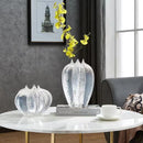 Axyaa Petal Shape Resin Vase for Flower Arranging and Home Decor