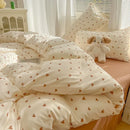 Axyaa Class A Knitted Cotton Printing Four-Piece Bed Set