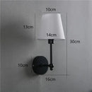 Axyaa Retro Wall Lamp Bedroom Bedside Luxury Sconce TV Lights Fixtures