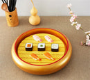 Axya Sushi Bucket: Salmon Sashimi Seafood Dish Rice Ball Round Tray