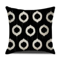 Axyaa Geometric Cotton Linen Cushion Cover - Decorative Sofa Throw Pillow Cover