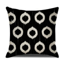 Axyaa Geometric Cotton Linen Cushion Cover - Decorative Sofa Throw Pillow Cover