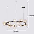 Axyaa Elegant Crystal Chandelier Dining Room Ceiling Pendant Lights