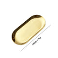 Axyaa Stainless Steel Snack Dish Oval Serving Tray Sushi Plate Dinnerware Axyaa Metal BBQ Plate