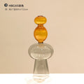 Axyaa Double-Layer Glass Vase: Stylish Desktop Decor, Unique Crystal-Clear Design