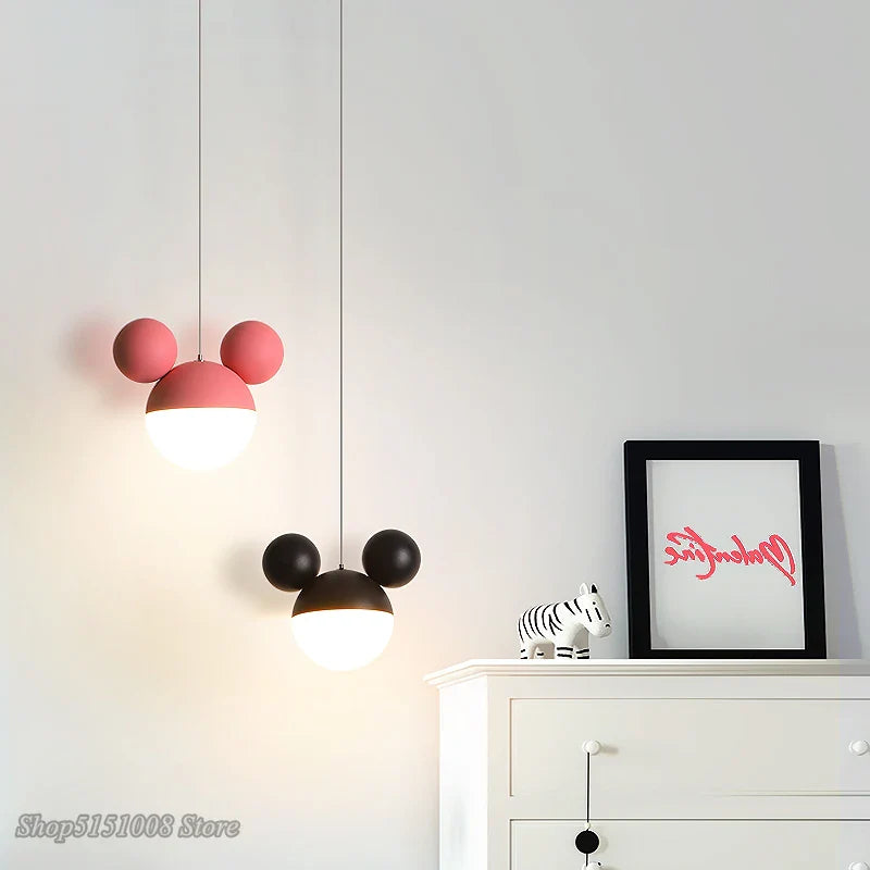 Axyaa Kids LED Cartoon Pendant Light - Eye-Care Hanging Lamp for Children's Room