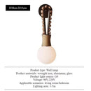 Axyaa Vintage Wall Lamp for Bedroom, Living Room, Hotel - Creative Indoor Lighting Fixtures
