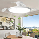 Axyaa Retractable Ceiling Fan with LED Light & Remote Control
