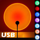 Axyaa Sunset Rainbow Lamp: LED Projector Night Light for Bedroom and Photography