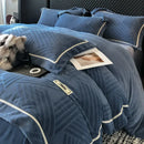 Axyaa Elegant Winter Rabbit Fleece 4-Piece Bedding Set, Luxurious & Warm Milk Fleece Kit