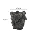 Axyaa Ceramic Rock Vase | Gold-plated Simulation Stone Design
