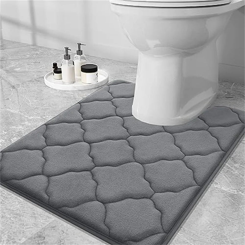 Axyaa Soft Memory Foam Bathroom Mat - Non-slip, Absorbent, Washable Rug