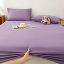 Axyaa Coarse Cotton Printed Fitted Sheet - Non-Slip Dust Cover Protector