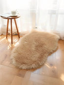 Axyaa Fluffy Wool Shag Rug Soft Area Mat Non-Slip Washable Home Decor