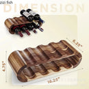 Axya Double Deck Red Wine Rack Display Stand for Home Storage Organizing