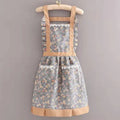 Axyaa Floral Kitchen Apron with Pocket - Sleeveless & Breathable