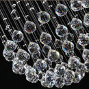 Axyaa Spiral Crystal Chandelier: Elegant LED Luxury Hanging Lamp for Interior Design