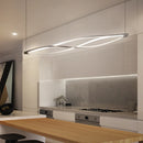 Axyaa Minimalist Aluminum LED Pendant Lamp for Kitchen Dining Island Lighting