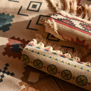 Axya Cotton Linen Tassel Woven Floor Mat | Modern Minimalist Bedroom Carpet