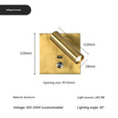 Axyaa Modern Rechargeable Wall Sconce with USB, Adjustable Spotlight LED Bedside Reading Light