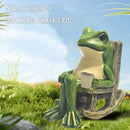 Frog Resin Solar Light for Garden by Axyaa