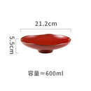 Axyaa Ceramic High-Footed Seafood Sashimi & Sushi Plates Set - Retro Restaurant Tableware