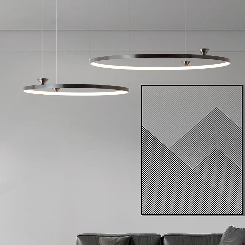 Axyaa Circular All Copper Italian Style LED Pendant Lamp