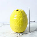 Ceramic Fruit Vases by Axyaa - Floral Decor Hydroponic Flower Arrangement Display