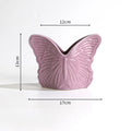 Axyaa Purple Butterfly Relief Ceramic Vase for Home Decoration and Flower Arrangement