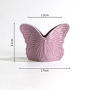 Axyaa Purple Butterfly Relief Ceramic Vase for Home Decoration and Flower Arrangement
