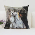 Bull Terrier Art Anime Pillow Cover 40x40 Axyaa Home Decor Throw Pillow