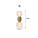 Axyaa Modern Glass Wall Sconces for Home Decor Lighting