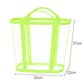 Axyaa Nylon Mesh Laundry Basket: Large Capacity, Portable, Foldable, Wall Mounted Organizer